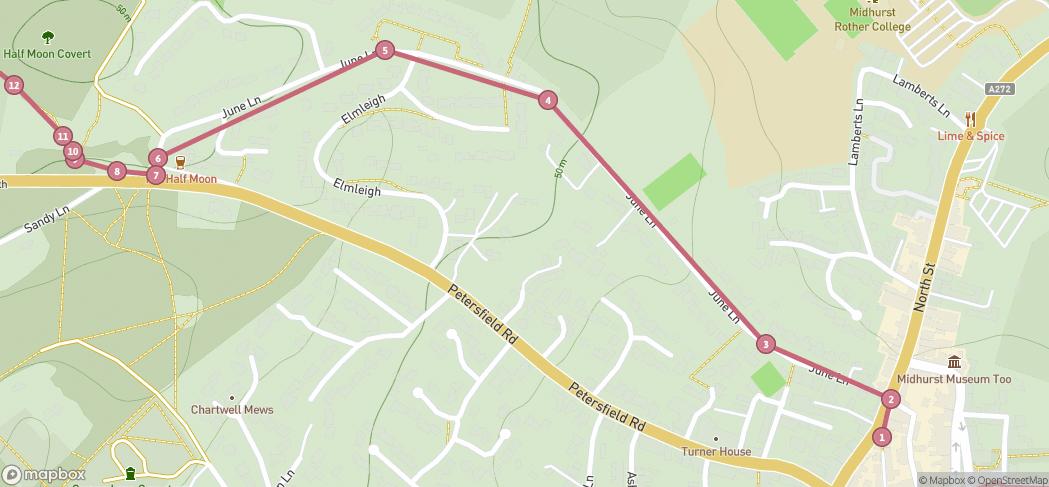 Map preview for Midhurst and River Rother Wander