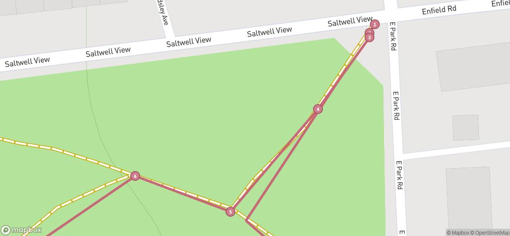 Map preview for Saltwell Park Blooming Trail