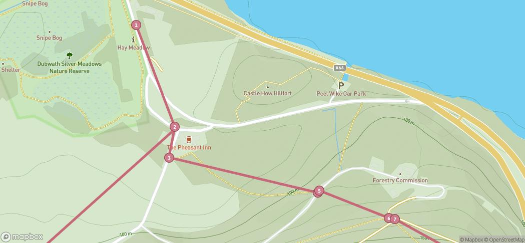 Map preview for A small Wainwright - Sale fell