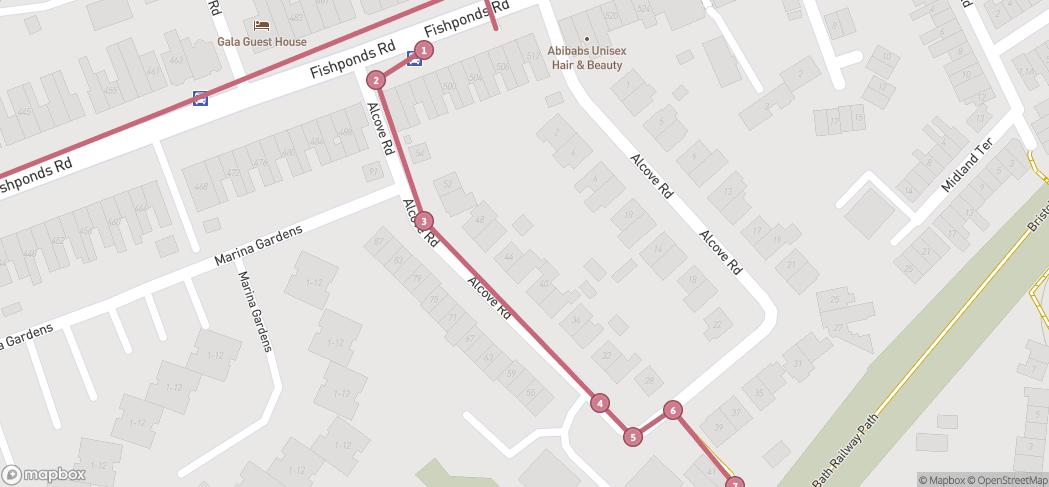 Map preview for Eastville & Greenbank Nature Loop