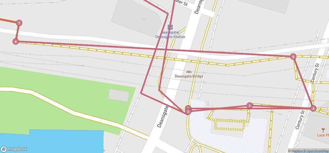 Map preview for Castlefield Naturehood Trail