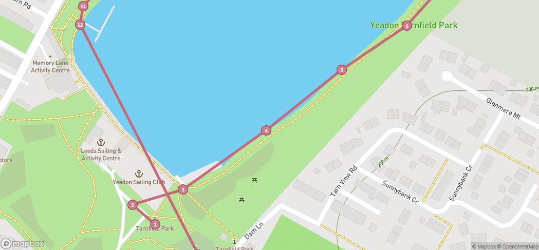 Map preview for Yeadon Tarn Circular