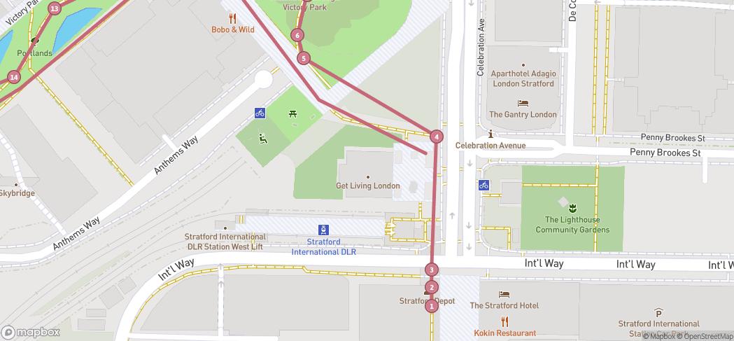 Map preview for Olympic Park Blooming Trail