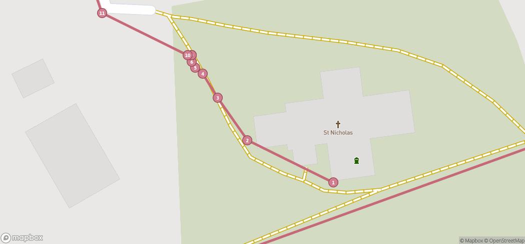 Map preview for Berden benches heritage trail 2026