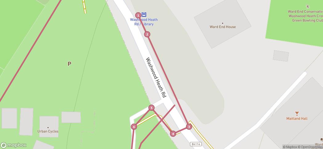 Map preview for Ward End Park Tree & Nature Walk