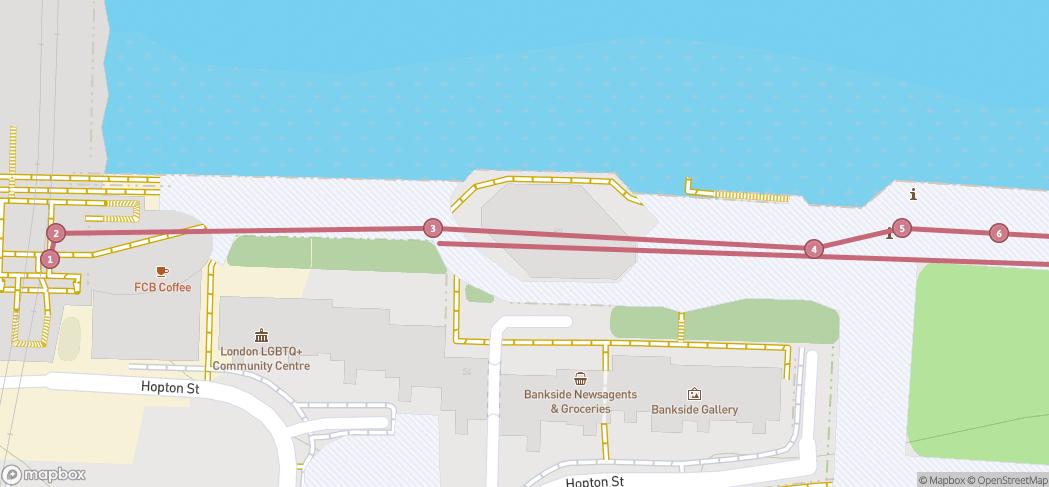 Map preview for Globe View & Thames Path Step-free