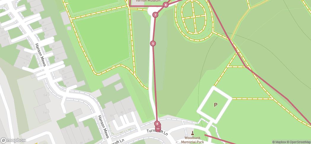 Map preview for Stockport Blooming Trail