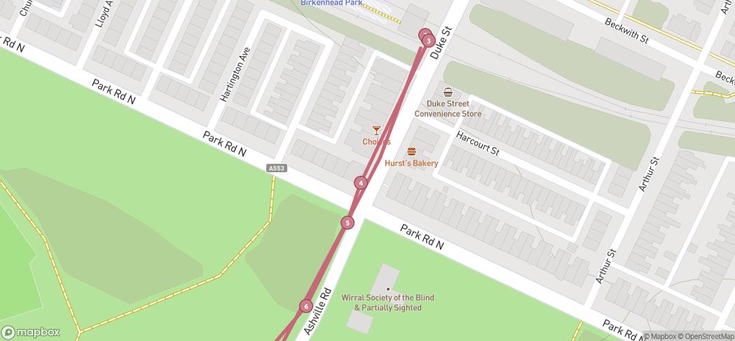 Map preview for The Birkenhead Park Grand Tour