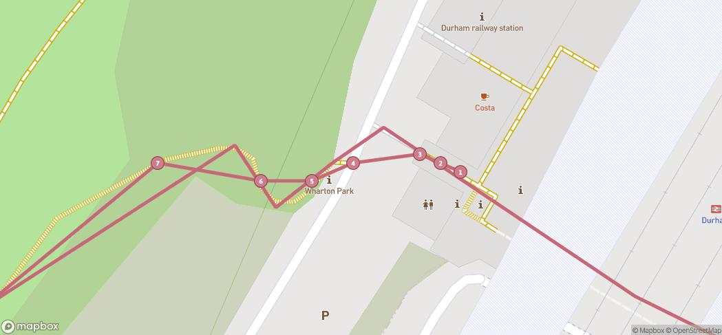 Map preview for Durham Blooming Trail